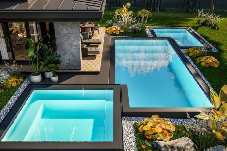 Three fiberglass plunge pools - Pools By York